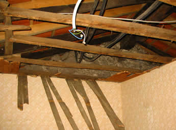 a view of the roof