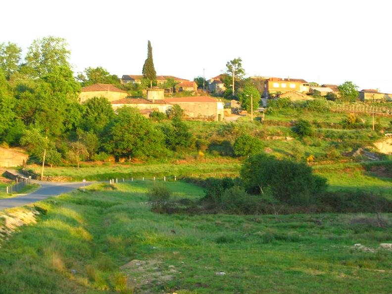 A village in the evening